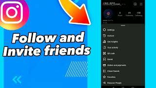 how to follow and invite friends on Instagram