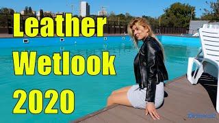 WETLOOK 2020 | Leather wetlook in the autumn open-air pool