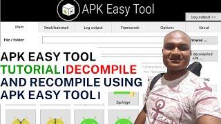 Apk Easy tool Tutorial । Decompile and recompile using apk easy tool।