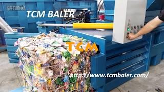 TCM-HPM60S pet bottles horizontal baler