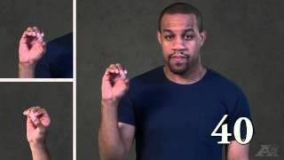 Numbers 1 to 100 in American Sign Language