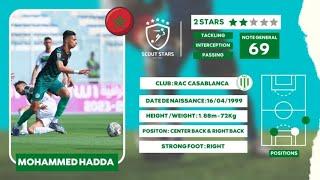 SCOUT STARS - MOHAMMED HADDA [CENTER BACK - RIGHT BACK] [RAC] - SEASON 2022/23