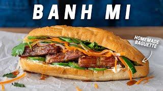 Pork Belly Banh Mi with Crispy Baguette Recipe