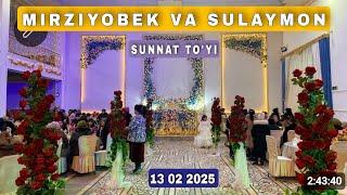 HUDAYNAZAROVLAR SULOLASINDA MIRZIYOBEK & SULAYMON SUNNAT TO'YI BOG'OT OGAHIY13 02 2025 XORAZM DIYORI