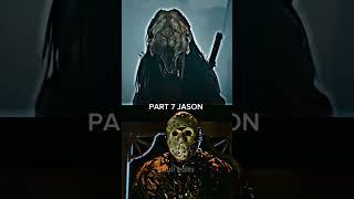 FERAL PREDATOR VS JASON VOORHEES ALL FORMS#predator #battle #shorts