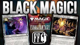 IT'S BLACK MAGIC! Final Fantasy Black Mage's Rod + Cornered by Black Mages — MTG Pauper Storm Combo