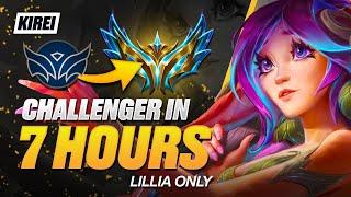 UNRANKED to CHALLENGER in 7 Hours - Lillia Guide
