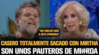 ALFREDO CASERO TOTALMENTE SACADO ESTALLÓ LA MESA DE MIRTHA