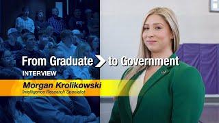 “From Graduate to Government” Interview - Morgan Krolikowski, Intelligence Research Specialist