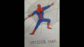 How to draw spiderman. Dina art & craft.