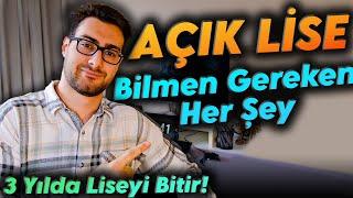 Açık Lise' ye Geçmek Mantıklı mı? | Açık Lise DİKKAT Etmen Gerekenler!