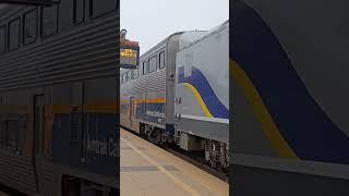 NEW AMTRAK ARRIVING AT SANTA CLARA STATION 