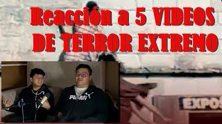 REACCIÓNAMOS a 5 VIDEOS de TERROR EXTREMO - Tercer Capitulo [UN FASTASMA NO NOS DEJO GRABAR XD]