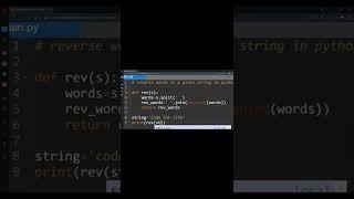 Reverse words in a given String in Python