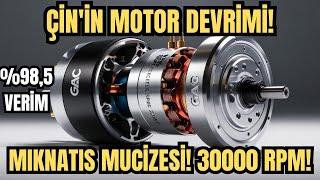 Elektrikli Motor Devrimi: Çin’den Gelen 30.000 RPM’lik %98,5 Verimli Süper Motor! #gac #byd #tesla