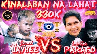 JAYBEE SUCAL (9/10) vs. REYNALDO "PARAGO" LARIBA 10 BALLS 330K
