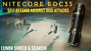 Nitecore EDC35 Powerful Tactical Flashlight -  Self-defense against dog attacks