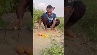 Village farmer rat hunting skill in the field #survive #hunting #survivalskills