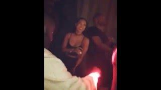 Karrueche Caught Dancing To Rihanna "Work"