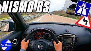 NISSAN JUKE NISMO RS  POV Test Drive | on GERMAN AUTOBAHN | NO LIMIT  | Facelift | 214 HP | 4x4