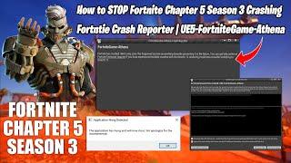 How to STOP Fortnite Chapter 5 Season 3 Crashing | Fortntie Crash Reporter | UE5-FortniteGame-Athena