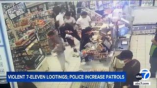 Flash mob robbers on bikes have hit more than a dozen 7-Elevens