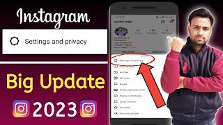 Instagram setting and privacy big update | setting and privacy on Instagram New feature 2023