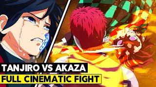 TANJIRO SLAYS AKAZA! FULL FIGHT - Demon Slayer: Kimetsu no Yaiba