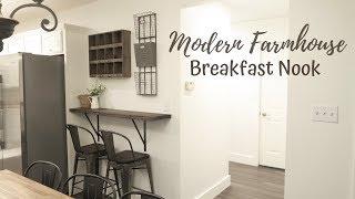 Small Space Makeover | Modern Farmhouse Breakfast Nook