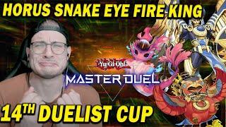 Duelist Cup 14th place Horus Snake Eye Fire King Deck Profile - Duelist Cup Master Duel! #yugioh