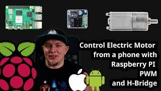 Control an electric motor with Raspberry Pi, Pulse Width Modulation (PWM)  and H-Bridge