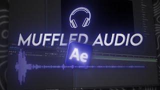 How to make MUFFLED, Underwater Audio Effect in AFTER EFFECTS