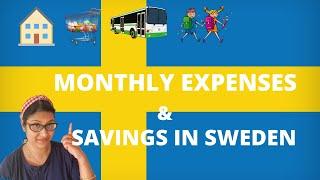 MONTHLY EXPENSES IN SWEDEN | SAVINGS IN SWEDEN | COST OF LIVING IN SWEDEN |  INDIANS IN SWEDEN