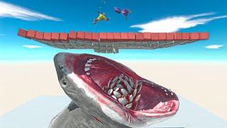 Falling into Megalodon's Mouth - Animal Revolt Battle Simulator