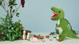 Dinosaur Stuffed Animals with Babies in the Belly Stop Motion AnimationMorisMos Stuffed Animals