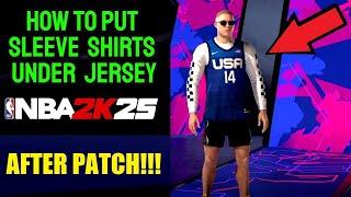 How to put long sleeve shirts under a jersey in NBA 2k25 (AFTER PATCH)