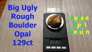 Boulder Opal Carving (Part 1: Rough to Rub)