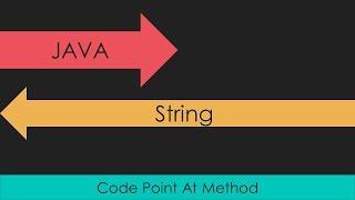 Java: String Class: CodePointAt Method