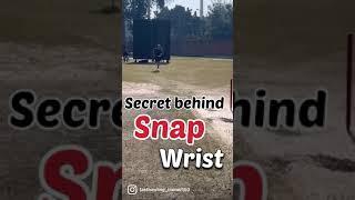 Secret snap wrist #fastbowling #cricket