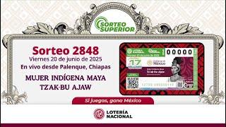 SORTEO SUPERIOR No. 2848: Mujer Indígena Maya Tz’ak-Bu Ajaw