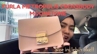 Furla Metropolis Crossbody Small Moonstone / Review Indonesia / bukan Furla Mini / Bag Review