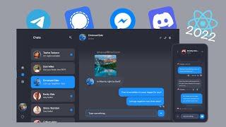 ReactJS Chat App    Modern Midnight Theme [2022]