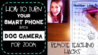 How to Turn Your iPhone into a Doc Camera for Zoom