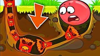 ОГО КАКОЙ БОСС !!! КРАСНЫЙ ШАР в ЛАВЕ ! Шарик новая игра про Red ball 4   от Спуди !