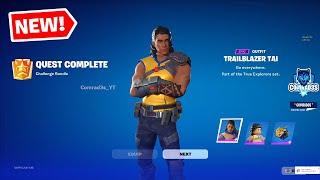 Complete Trailblazer Tai Quests in LEGO Fortnite - How to EASILY unlock Trailblazer Tai Skin