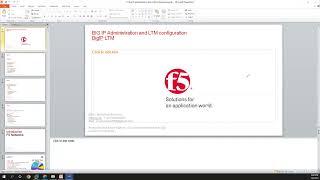 F5 BIG IP ADMIN AND LTM CONFIG - session 1