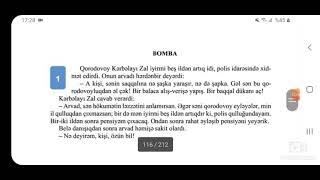 8-ci sinif Ədəbiyyat Ə.Haqverdiyev Bomba səh:114,,115,116,117,118,119,120