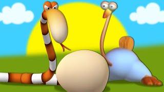 Gazoon | Easter Egg Hunt | Ostrich vs Snake | Funny Animal Cartoons for Kids by HooplaKidz TV