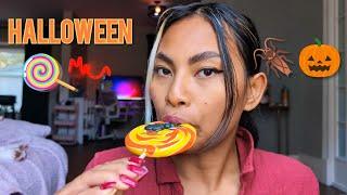 ASMR Halloween Swirl Lollipop , Satisfying Wet Mouth Sounds