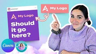 How to Add Your Logo to Social Media Posts | Canva Tutorial